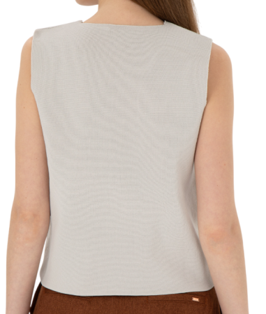 Жилет с логотипом женский / Бежевый / 46