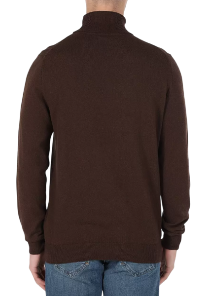 Водолазка однотонная мужская / Темно-коричневый / 46 Водолазка однотонная мужская / Темно-коричневый / 46