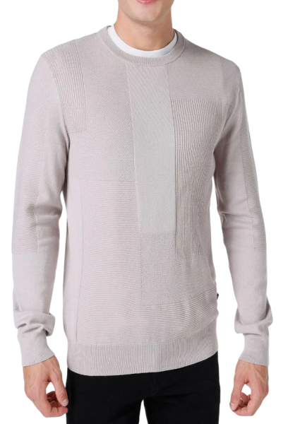 Джемпер однотонный мужской / Серый / 50 Джемпер однотонный мужской / Серый / 50