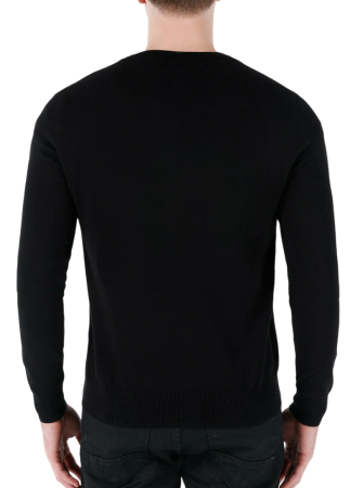 Джемпер однотонный мужской / Черный / 52