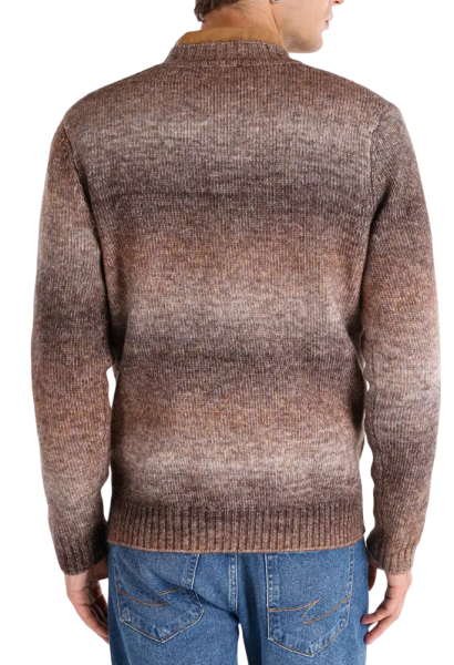 Джемпер с принтом мужской / Коричневый / 50 Джемпер с принтом мужской / Коричневый / 50