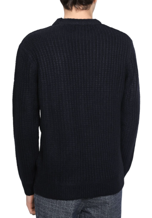 Пуловер с хлопком мужской / Синий / 48 Пуловер с хлопком мужской / Синий / 48