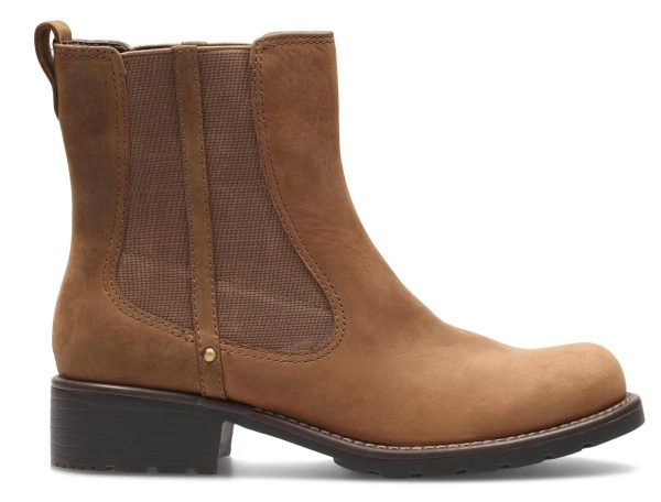 Ботинки из кожи женские / Коричневый / 37