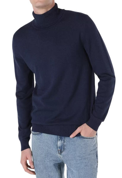 Свитер однотонный мужской / Фиолетовый / 46 Свитер однотонный мужской / Фиолетовый / 46