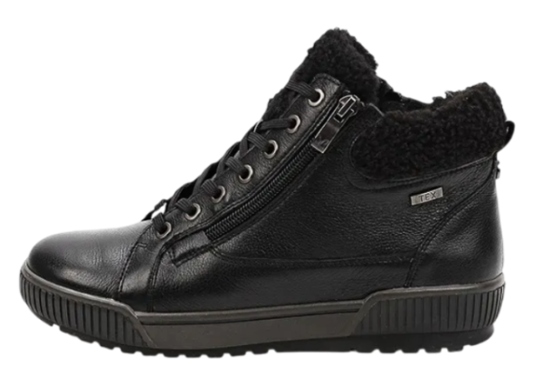 Ботинки из кожи женские / Черный / 37.5