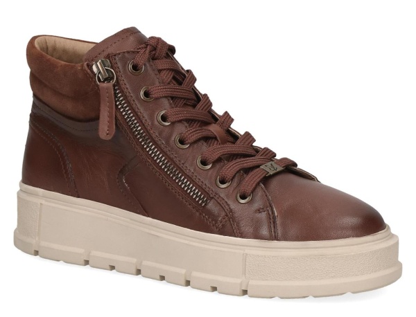 Ботинки из кожи женские / Коричневый / 37