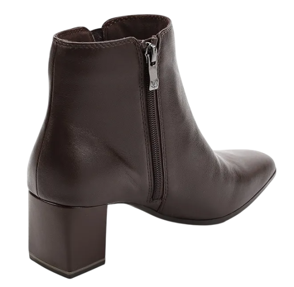 Ботильоны из кожи женские / Темно-коричневый / 40