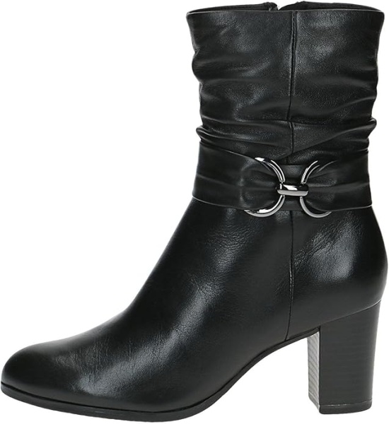 Сапоги из кожи женские / Черный / 39