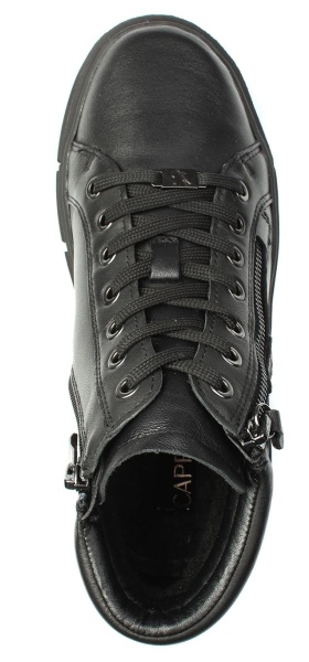 Ботинки из кожи женские / Черный / 37