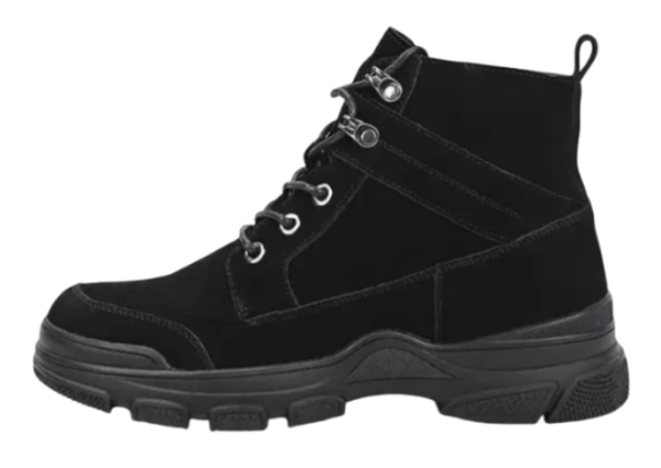 Ботинки из велюра женские / Черный / 37