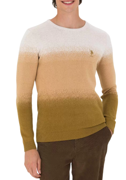 Джемпер с принтом мужской / Бежевый / 56 Джемпер с принтом мужской / Бежевый / 56