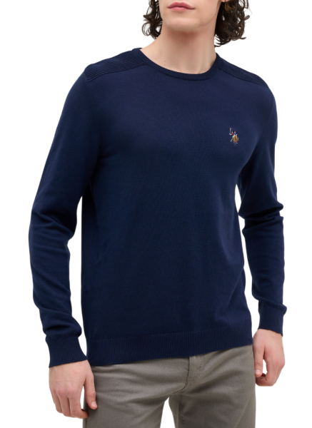 Джемпер с логотипом мужской / Синий / 46 Джемпер с логотипом мужской / Синий / 46