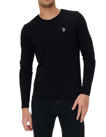 Пуловер с логотипом мужской / Черный / 46