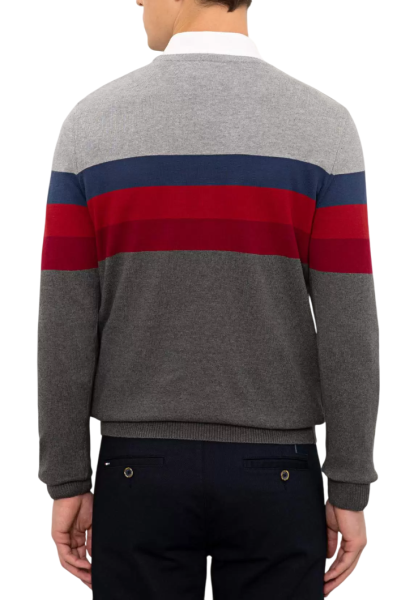 Пуловер с логотипом мужской / Серый / 48 Пуловер с логотипом мужской / Серый / 48