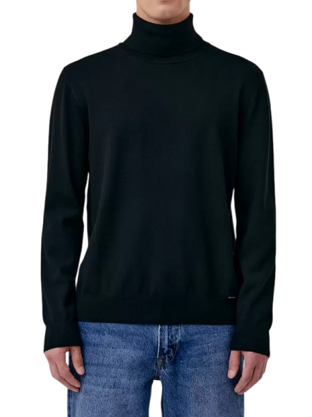 Водолазка однотонная мужская / Черный / 46 Водолазка однотонная мужская / Черный / 46