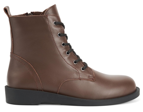 Ботинки из кожи женские / Коричневый / 37