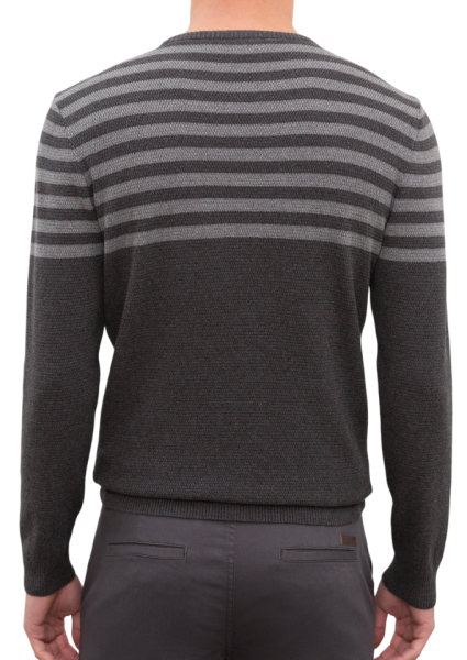 Джемпер хлопковый мужской / Темно-серый / 46 Джемпер хлопковый мужской / Темно-серый / 46