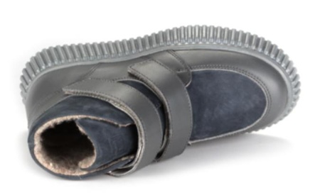 Ботинки из кожи для мальчика / Серый / 28 Ботинки из кожи для мальчика / Серый / 28