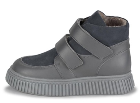 Ботинки из кожи для мальчика / Серый / 29 Ботинки из кожи для мальчика / Серый / 29