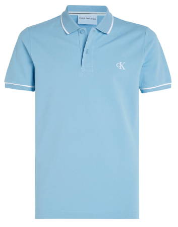 Поло с логотипом мужское / Голубой / 46