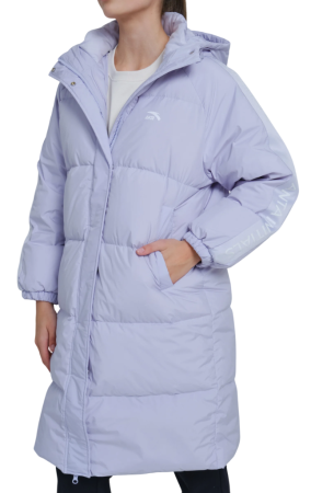 Пуховик удлиненный женский / Фиолетовый / 48 Пуховик удлиненный женский / Фиолетовый / 48