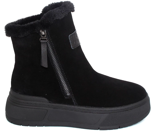 Ботинки на платформе женские / Черный / 38