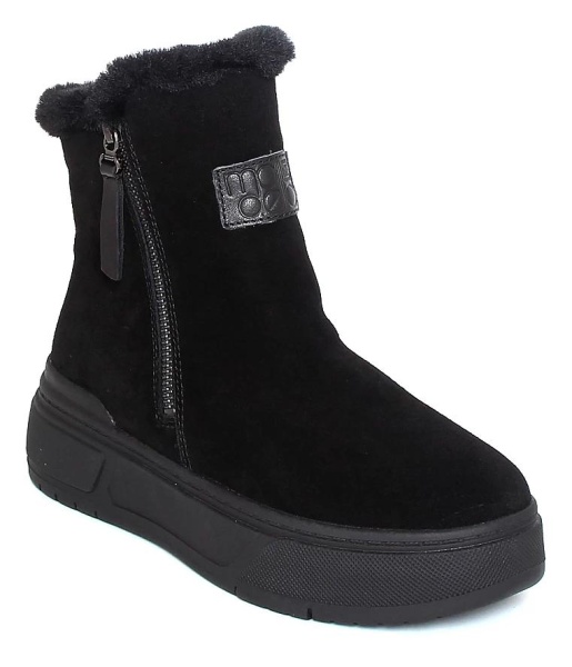 Ботинки на платформе женские / Черный / 38