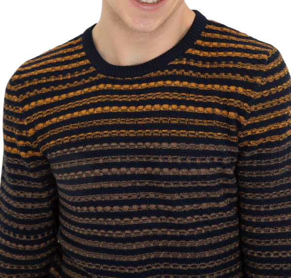 Пуловер с принтом мужской / Бирюзовый / 46 Пуловер с принтом мужской / Бирюзовый / 46