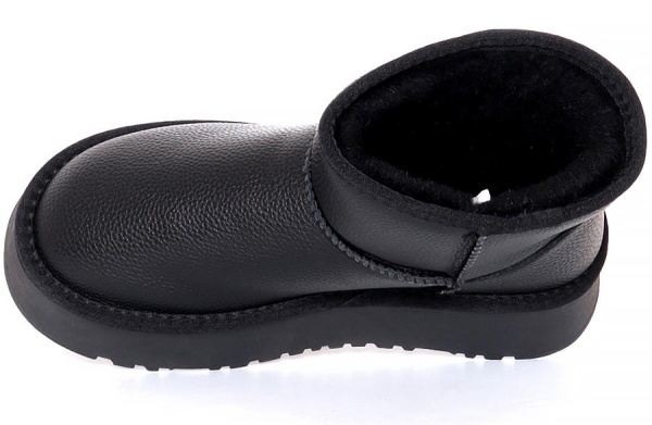 Угги кожаные женские / Черный / 40