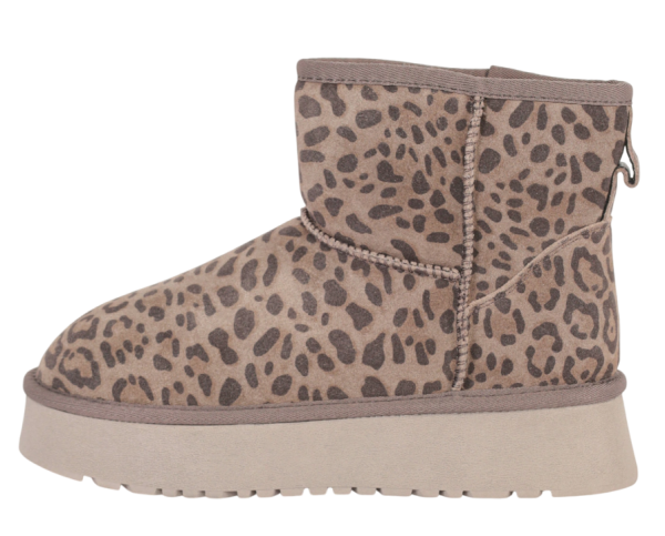 Угги с принтом женские / Серый / 38