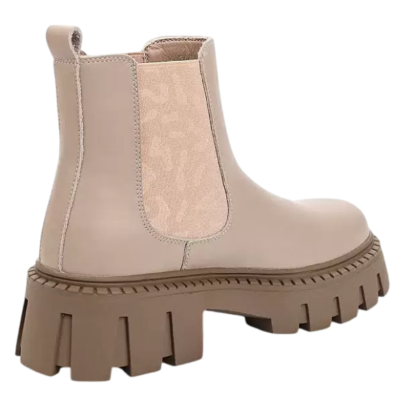 Ботинки кожаные женские / Бежевый / 37