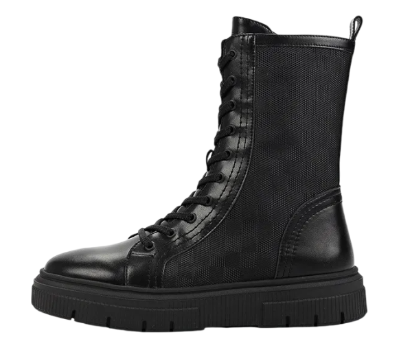 Ботинки кожаные женские / Черный / 40