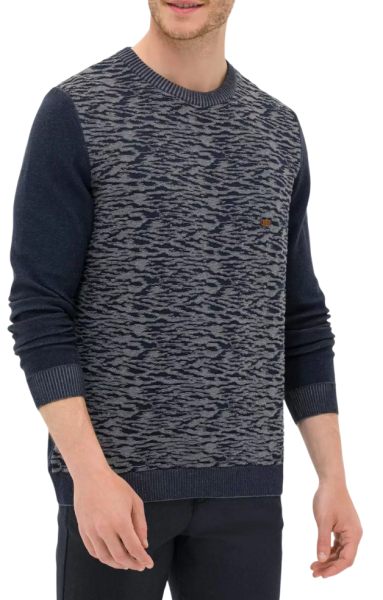 Джемпер с принтом мужской / Тёмно-синий / 46 Джемпер с принтом мужской / Тёмно-синий / 46