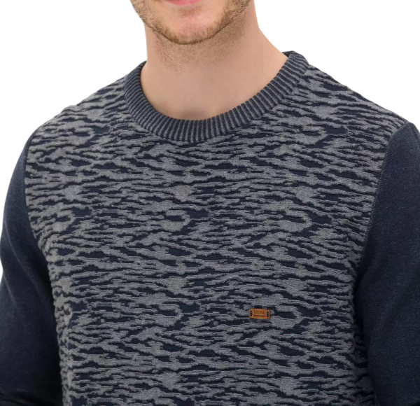 Джемпер с принтом мужской / Тёмно-синий / 46 Джемпер с принтом мужской / Тёмно-синий / 46