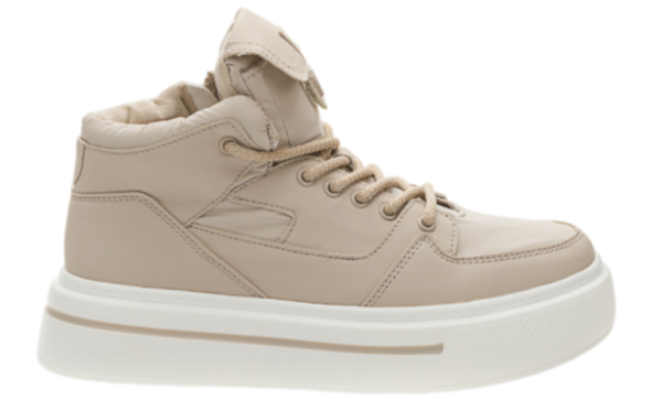 Ботинки на платформе женские / Бежевый / 37