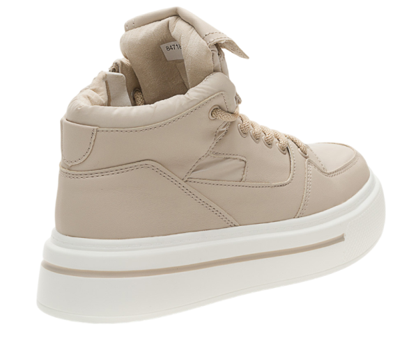 Ботинки на платформе женские / Бежевый / 37