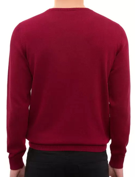 Джемпер хлопковый мужской / Бордовый / 46 Джемпер хлопковый мужской / Бордовый / 46