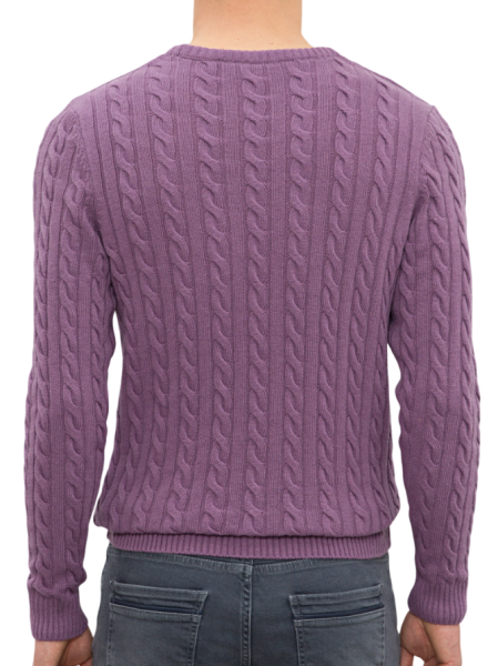 Джемпер приталенного кроя мужской / Сиреневый / 48 Джемпер приталенного кроя мужской / Сиреневый / 48