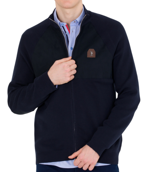 Кардиган хлопковый мужской / Тёмно-синий / 58 Кардиган хлопковый мужской / Тёмно-синий / 58