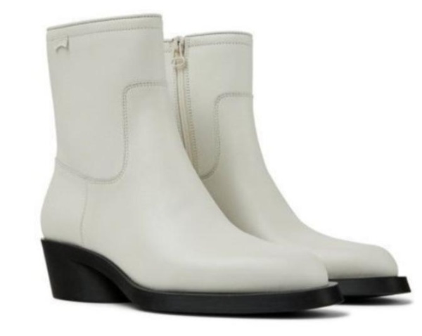 Казаки из кожи женские / Белый / 40