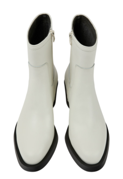 Казаки из кожи женские / Белый / 40