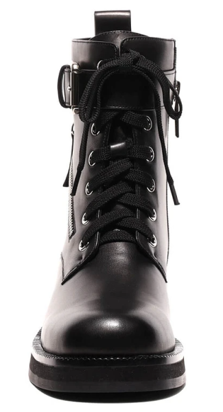 Ботинки кожаные женские / Черный / 36