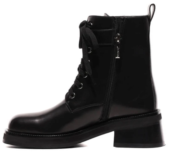 Ботинки кожаные женские / Черный / 36