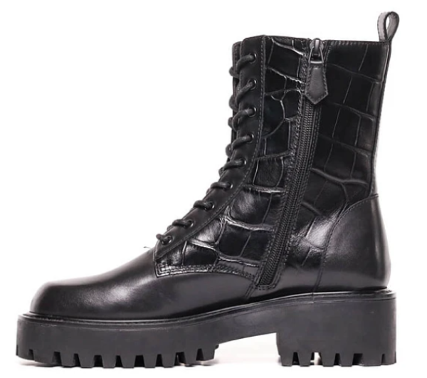 Ботинки кожаные женские / Черный / 36
