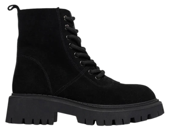 Ботинки кожаные женские / Черный / 41