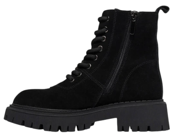 Ботинки кожаные женские / Черный / 41