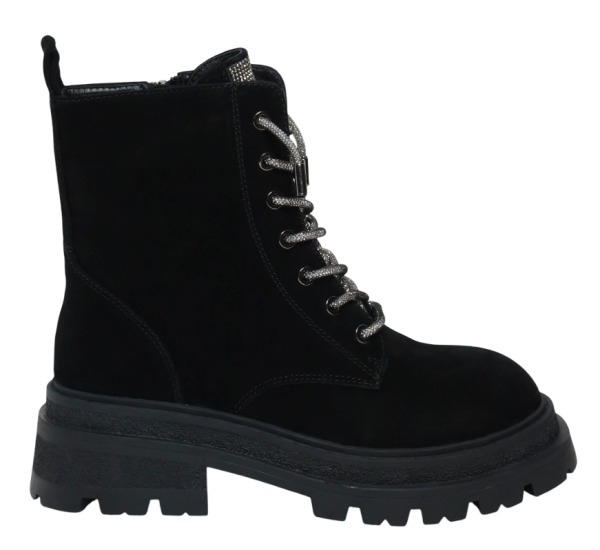 Ботинки кожаные женские / Черный / 37