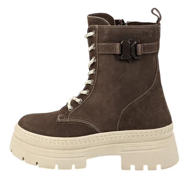 Ботинки замшевые женские / Коричневый / 37