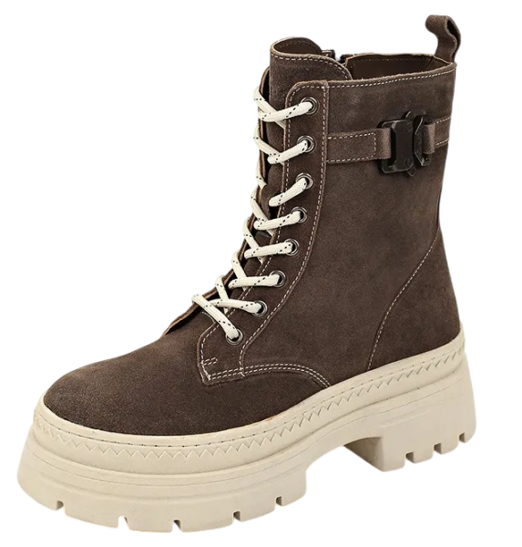 Ботинки замшевые женские / Коричневый / 37