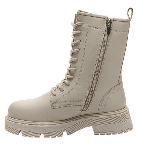 Ботинки кожаные женские / Молочный / 36